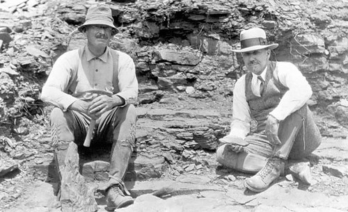 Two white men paleontologists who are being referenced as our usual standard paleontologist