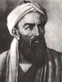 Al-Biruni, a man with a beard wearing a turban